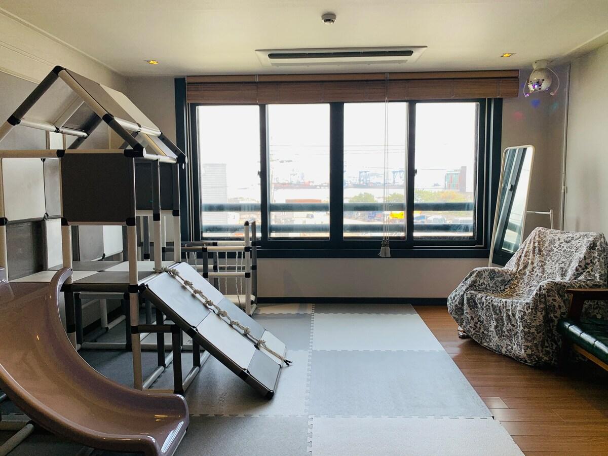 영도구의 프라이빗 하우스 (103m², 침실 2개, 프라이빗 욕실 2개) (Pier40 합법숙소, 오션뷰, 주차가능, 집안 파티 노래 가능 12명 숙소, 옥상 야경)