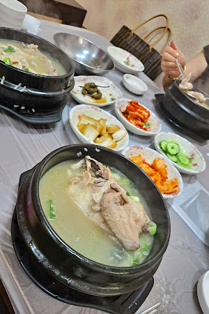 전복오리누룽지백숙