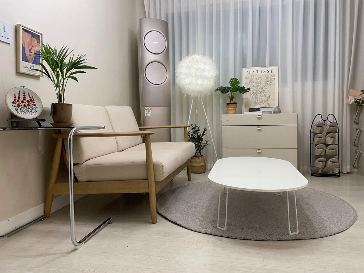 중랑의 프라이빗 하우스 (78m², 침실 3개, 프라이빗 욕실 1개) (EVENT 2박이상 예약시 레이트 무료 상봉역 강남20분  DDP 퀸3,슈퍼싱글1 최대8인)