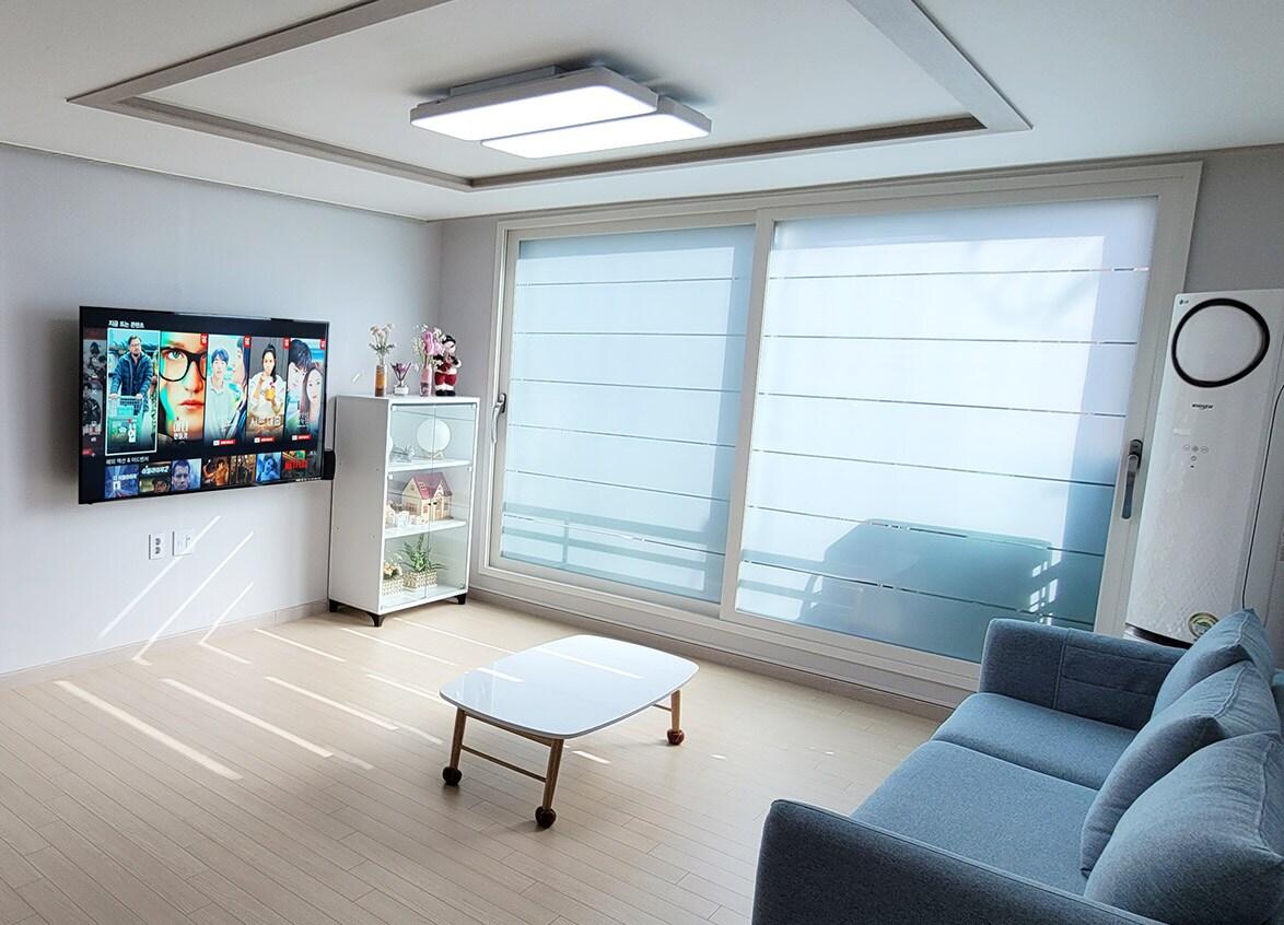 신평면의 빌라 (82m², 침실 3개, 프라이빗 욕실 2개) (C 【당진 삽교호 4~6인용 대형숙소】 무료주차 / 커피머신 / 넷플릭스 / 놀이동산)