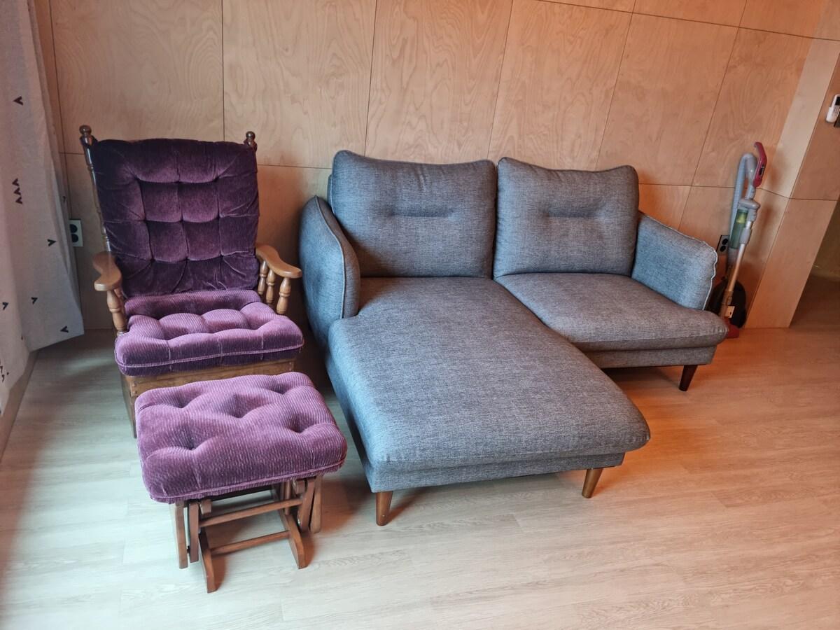 고성군의 프라이빗 하우스 (79m², 침실 2개, 프라이빗 욕실 2개) (Comfortable House Near the Beach)