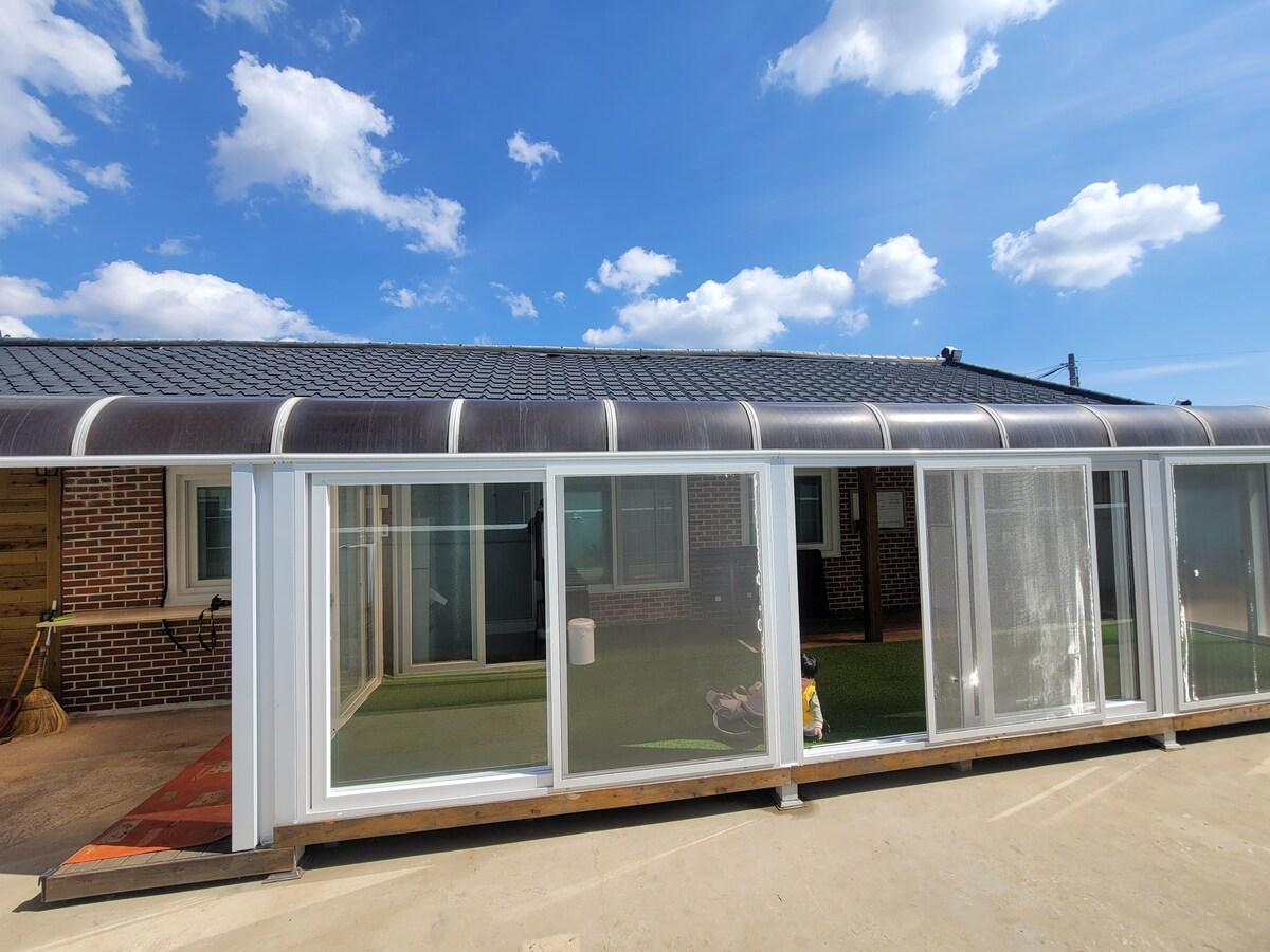 [보성군] 헬로민박(독채)바베큐+불멍+음악데크 ([Boseong-gun] Hello Guesthouse (Entire House) Barbecue + Fire Pit + Music Deck)
