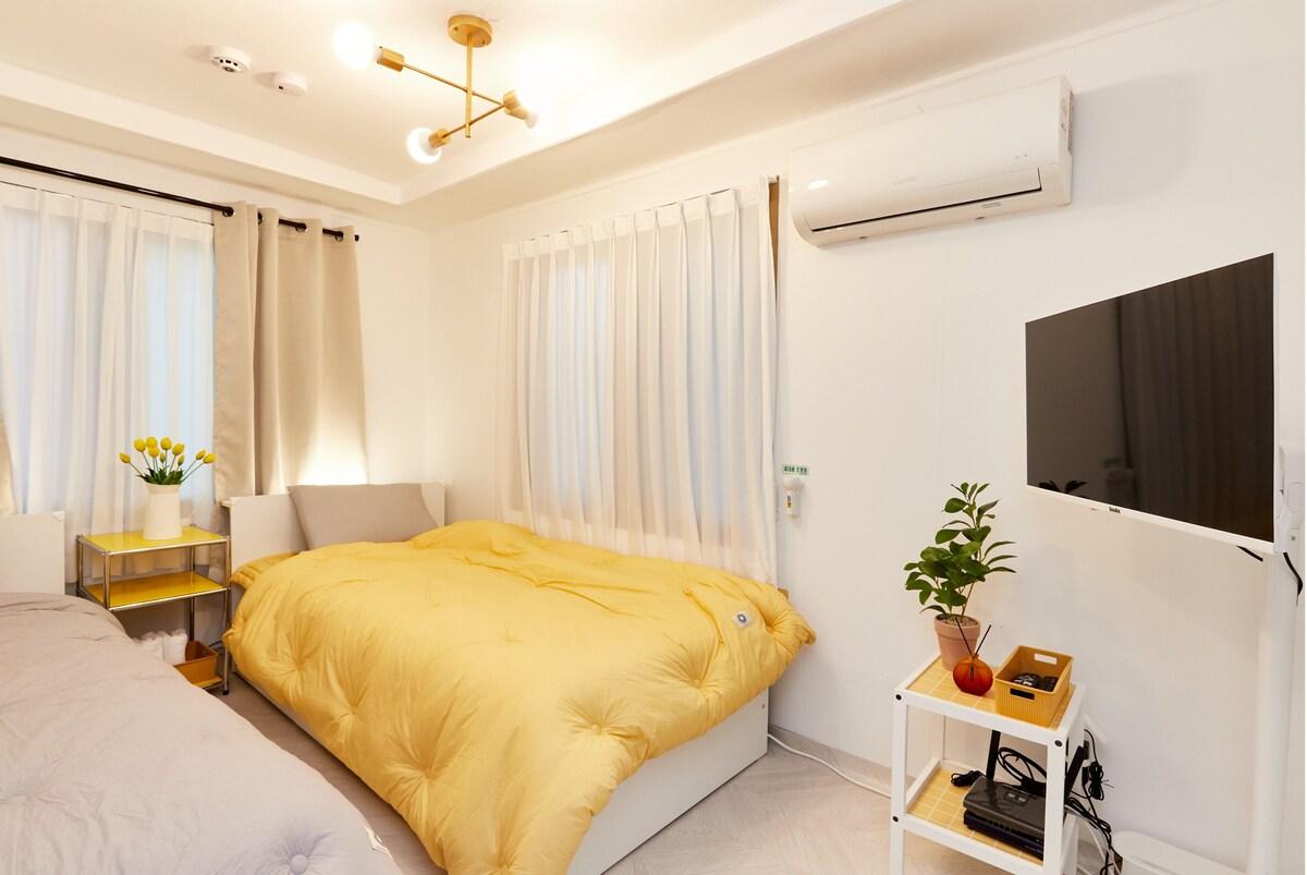 마포의 프라이빗 하우스 (33m², 침실 2개, 프라이빗 욕실 1개) (# Sinchon/Hongdae 10minutes,# Hapjeong 20minutes)