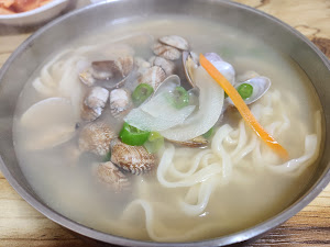 밀기울바지락칼국수